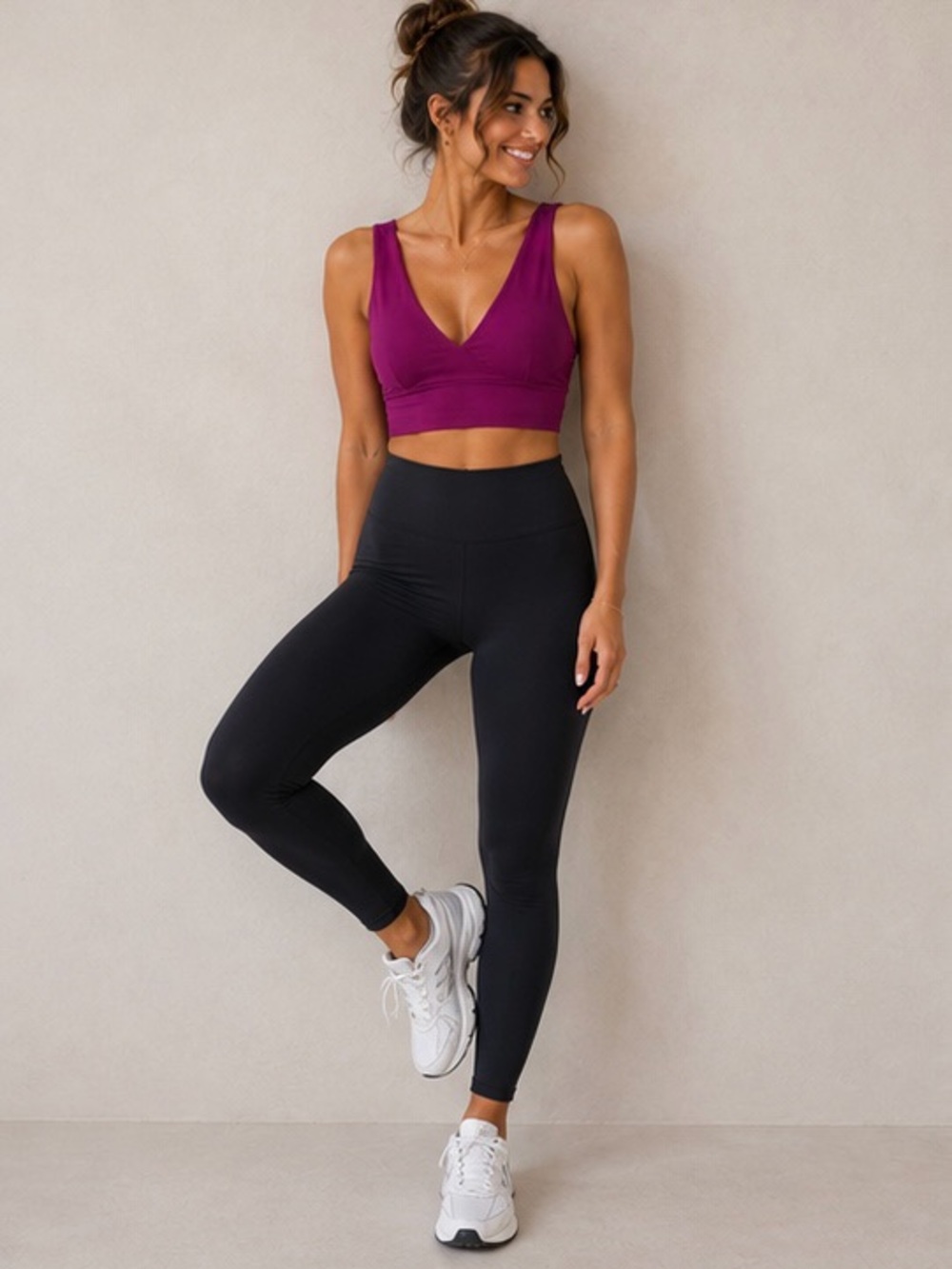 Free People FP Movement Magenta Longline Sports Bra S